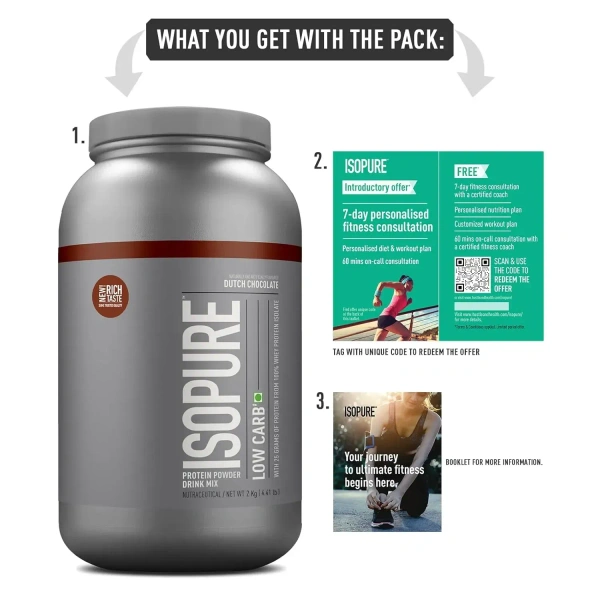 Isopure Low Carb 100% Whey Protein Isolate - 4.4 Lbs - Creamy Vanilla