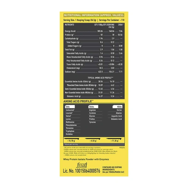 Muscle Blaze MuscleBlaze Whey Gold 100% Whey Protein Isolate, 4 Kg - Rich Milk Chocolate