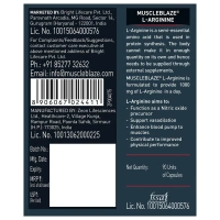 Muscle Blaze MuscleBlaze L-Arginine, 90 Capsules - Unflavoured