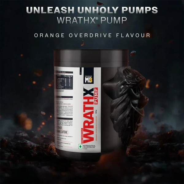 MuscleBlaze WrathX Pump - 30 Servings - Orange Overdrive