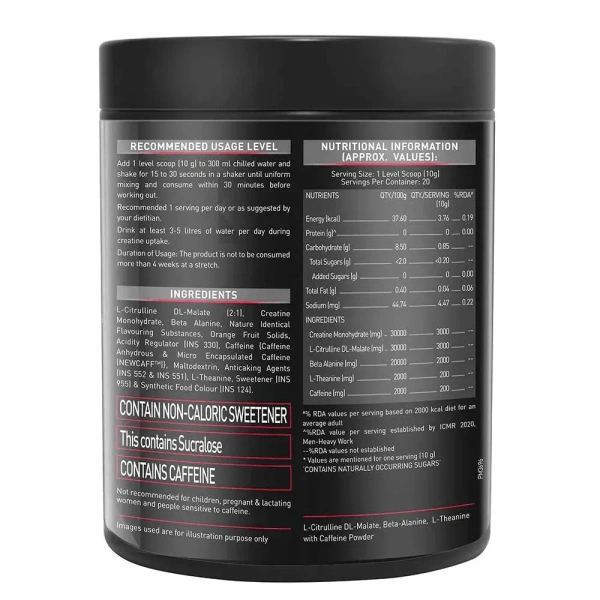 Muscle Blaze MuscleBlaze Pre Workout Crea-Xtreme, 200 g - Berry Lime