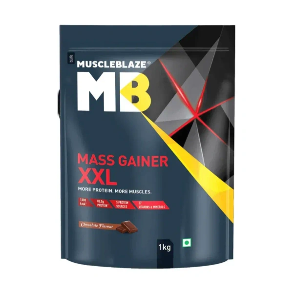 MuscleBlaze XXL MASS Gainer, 2.2 Lbs - Chocolate