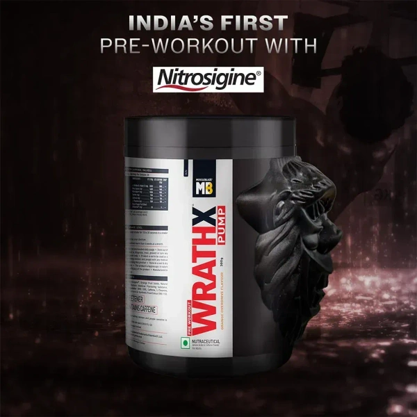 MuscleBlaze WrathX Pump - 30 Servings - Orange Overdrive