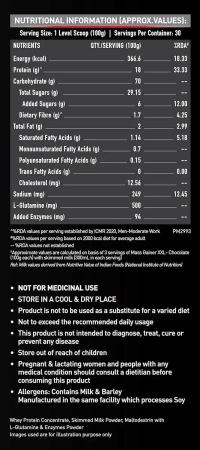 MuscleBlaze XXL MASS Gainer, 6.6 Lbs - Chocolate