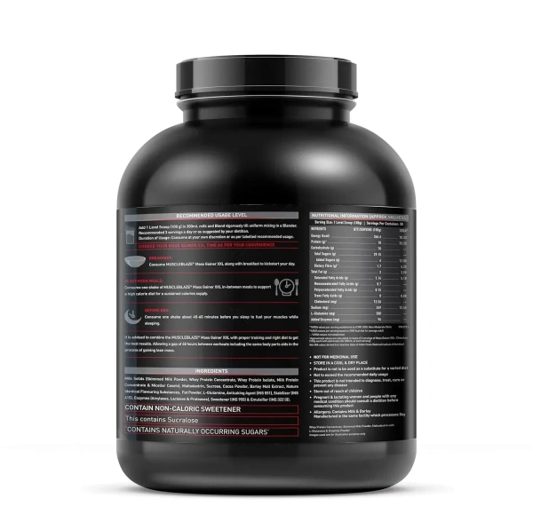 MuscleBlaze XXL MASS Gainer, 6.6 Lbs - Chocolate