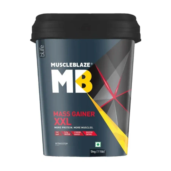 MuscleBlaze XXL MASS Gainer - 11 Lbs - Chocolate