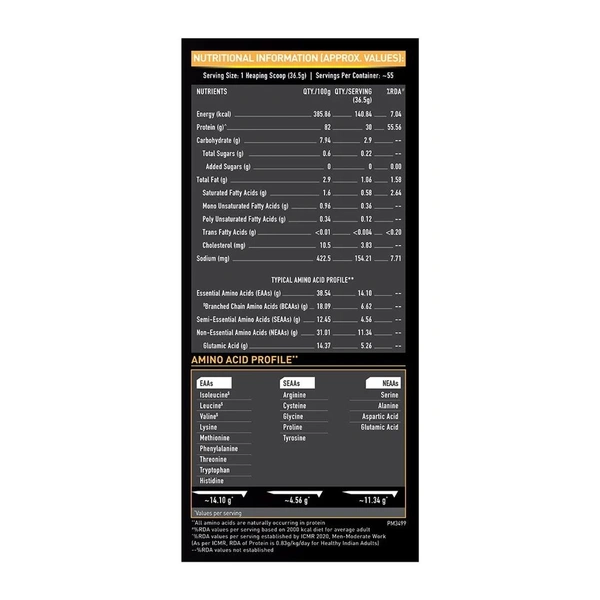 Muscle Blaze MuscleBlaze Whey Gold 100% Whey Protein Isolate, 2 Kg - Rich Milk Chocolate