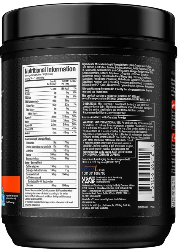 MuscleTech Muscletech Vapor X5 Pre Workout - 30 Servings - Fruit Punch