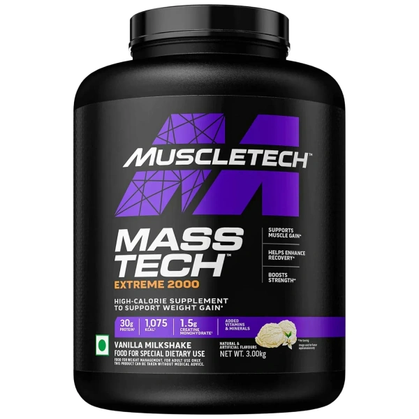 MuscleTech Mass Tech Extreme 2000 - 6.6 Lbs - Vanilla