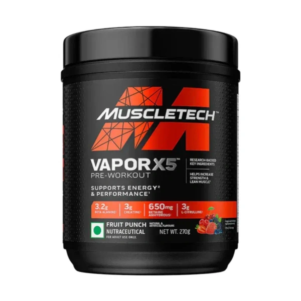 MuscleTech Muscletech Vapor X5 Pre Workout - 30 Servings - Fruit Punch