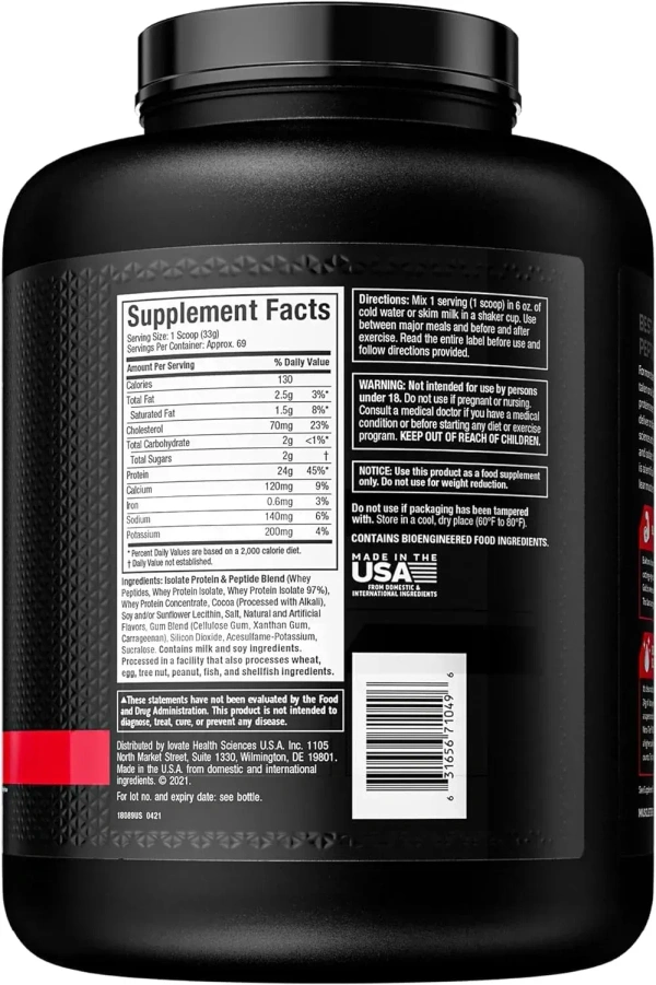 MuscleTech Muscletech Nitro-Tech Whey Gold - 4 Lbs (1.81 Kg) - Double Rich Chocolate