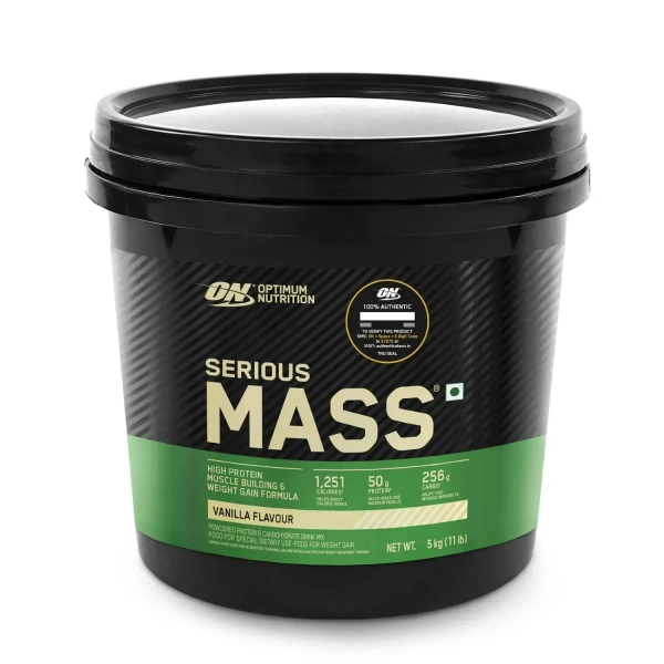 Optimum Nutrition (ON) Serious Mass - 11 Lbs - Vanilla