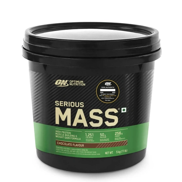 Optimum Nutrition (ON) Serious Mass - 11 Lbs - Dutch Chocolate