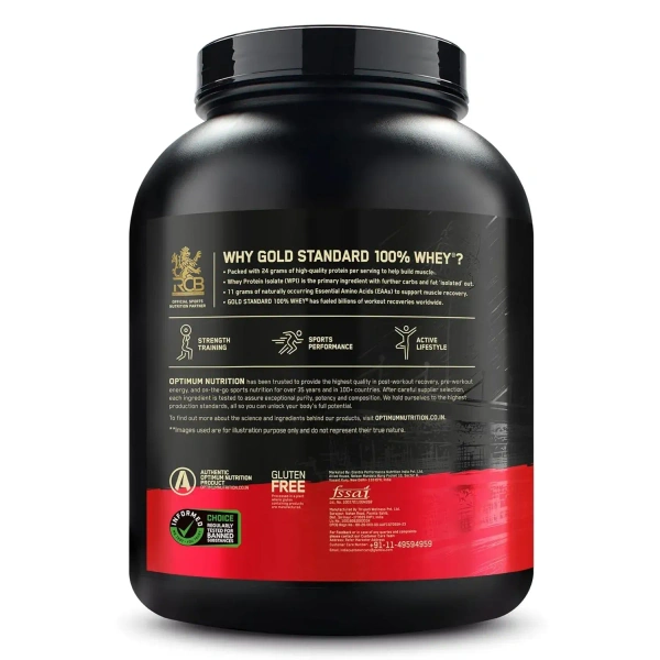 Optimum Nutrition (ON) Gold Standard 100% Whey 5 Lbs - Double Rich Chocolate