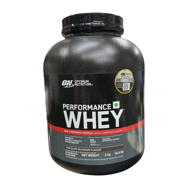 Optimum Nutrition (ON) Performance Whey Protein Powder, 4.4 Lbs - Chocolate Milkshake
