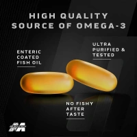MuscleTech Platinum Fish Oil For Men And Women, 1000Mg Omega 3 With 180 Mg Epa & 120 Mg Dha For Heart, Joints & Brain Health, 100 Softgels, 1 count, 100 servings - 100 Servings, Unflavoured