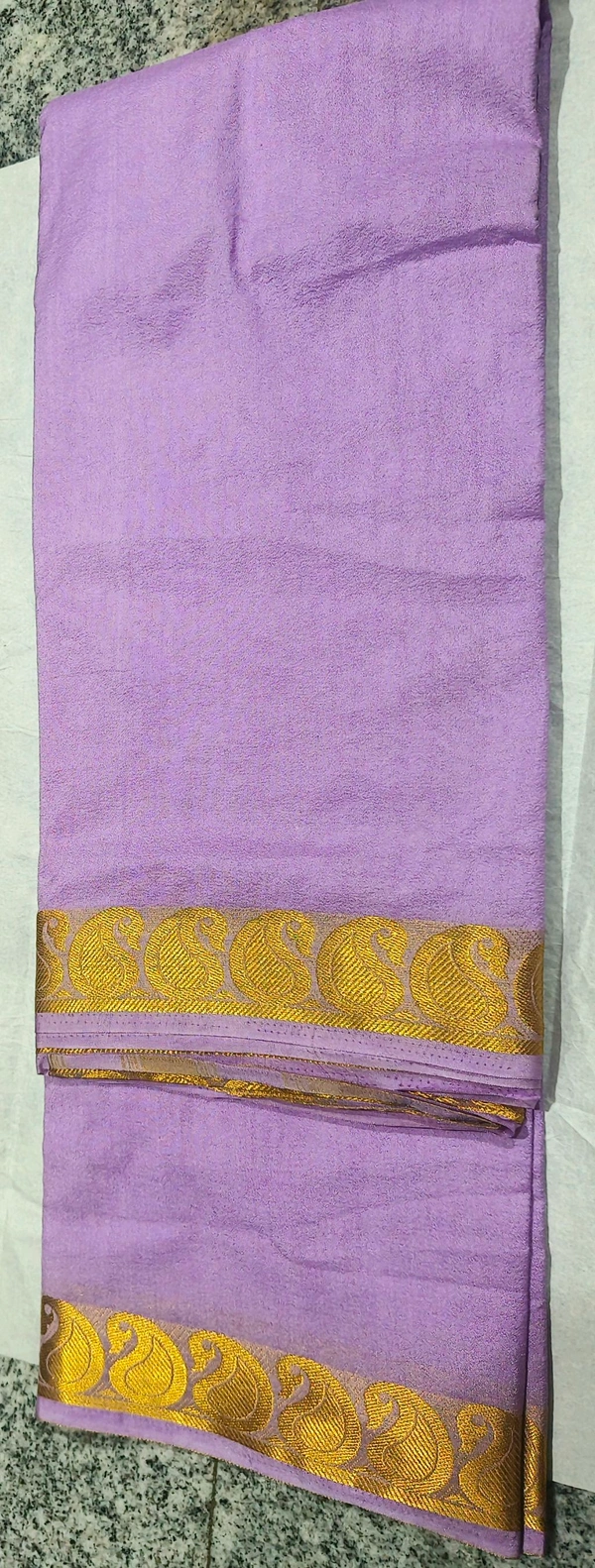 Mysore Silk - Mauve, Free Size