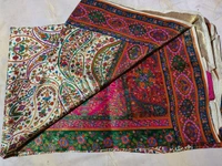 Pure lucknow Pashmina - White, 6.5 Metres With Blouse