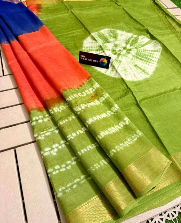 Sloka Dola Silk Saree - Red, Free Size