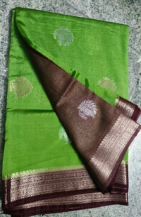 Sloka Green mango Sarees