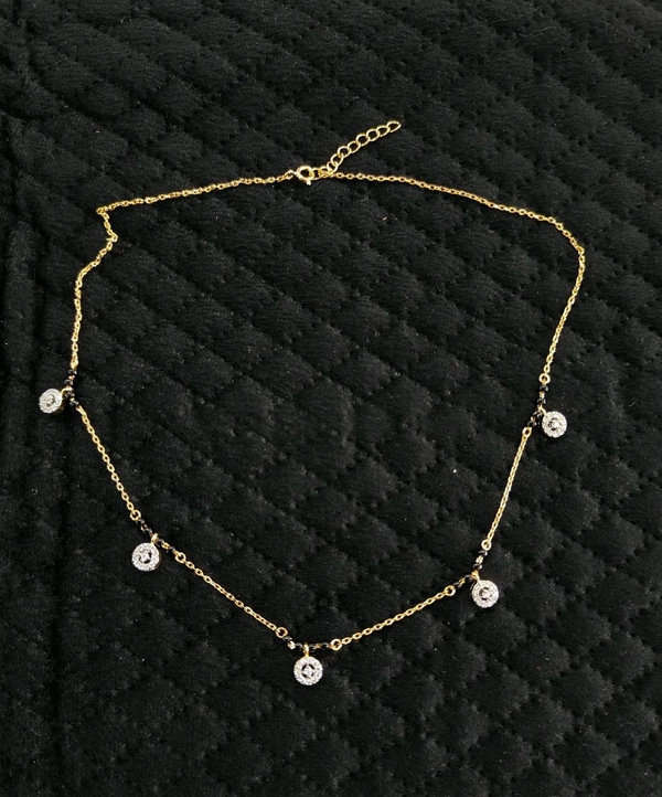 Sleek Black Beads Chain
