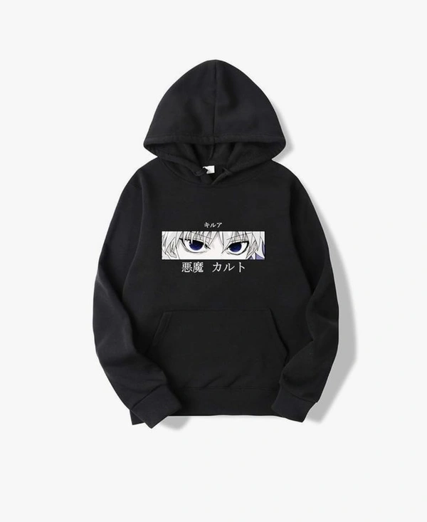 EVERYTHING "SERENITY-Man Full Sleeve Solid Hooded Sweatshirt " - Black, S