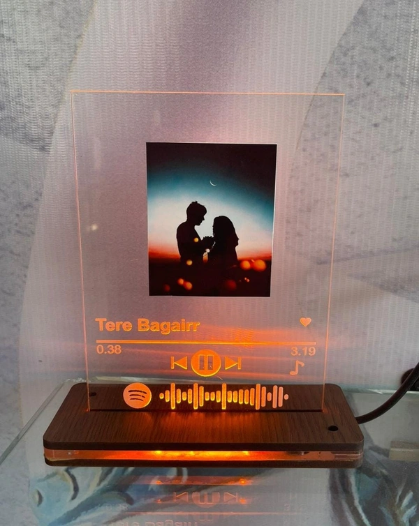 Spotify photo Frame  - 6*4 Inches, Red