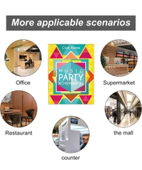 Elegant Creations 2 Pack Acrylic Wall mount Sign Holder 8.5 x 11.8 Inches with Double sided Adhesive Tape, Clear Picture Paper Frames Holder for Home, Office, Store, Restaurant Horizontal