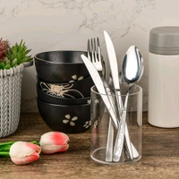 2 Pieces Clear Acrylic Pen Holder Round Acrylic Pencil Cup Clear Makeup Bush Holder Acrylic Desktop Stationery Organizer for Office School Home Desk Accessories (2 Pack, Round)