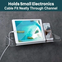 Acrylic Floating Wall Display Shelves,Clear Bathroom Shelves, Wall Mounted Non Drilling Thick Clear Storage, Display Shelves