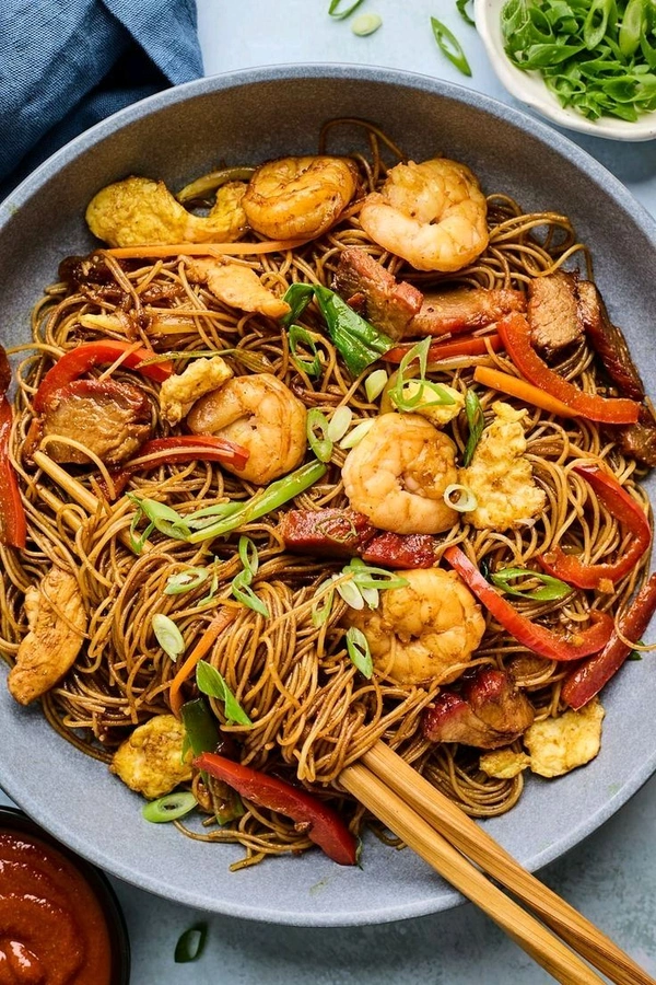Singapore chowmen - half