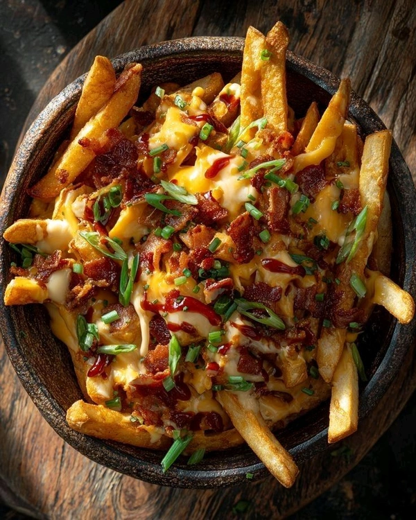 bar beacue french fries
