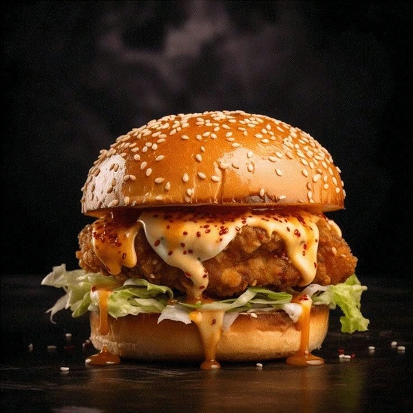 Crunchy burger