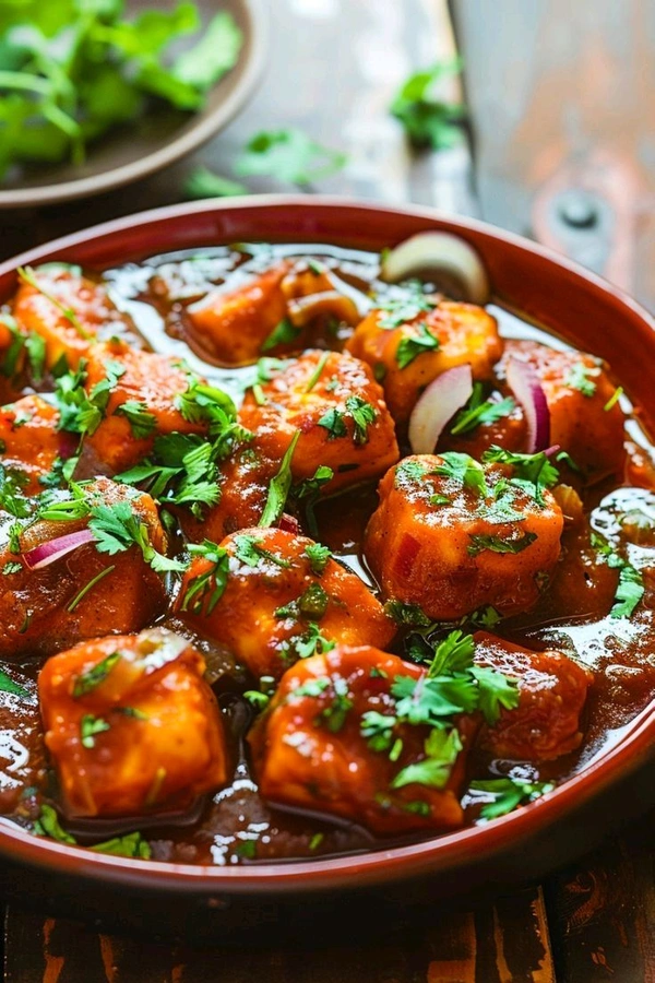 chilly paneer gravy - half