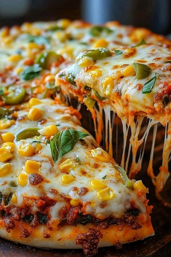 Corn Cheese pizza 