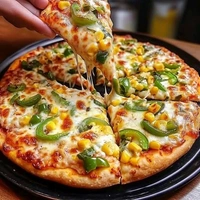 Corn Cheese pizza - Large