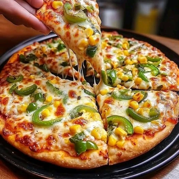 Corn Cheese pizza - Large
