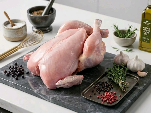 Alif Fresh Whole Chicken – Cleaned & Halal (Skinless)