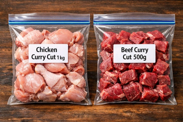 Value Combo Pack: 1kg Chicken + 500g Beef Curry Cut