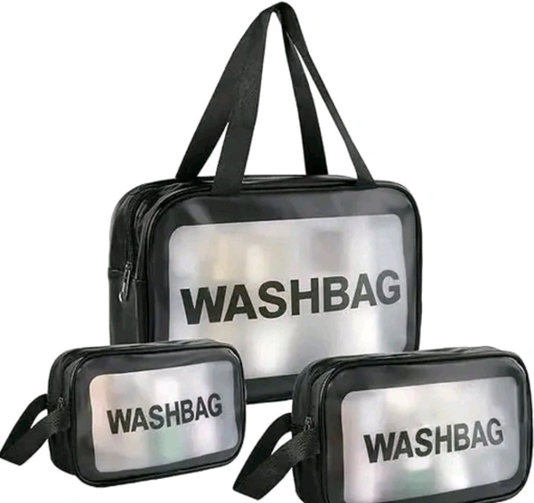 Travel Makeup Pouch Set Toiletries Bag Cosmetic Organizer Bag for Women and Girls Toiletry Storage

Kit Set of 3 - Pink