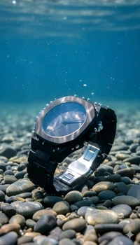 ELYSIAN Elysian Axis of End Edition Men’s Analog Watch | Black Metallic Body with Semi-Metallic Band, Devil-Look Design for Bold Style - Black, Wrist Size