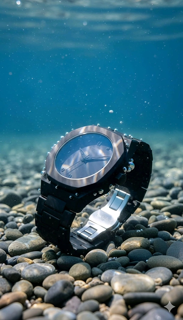 ELYSIAN Elysian Axis of End Edition Men’s Analog Watch | Black Metallic Body with Semi-Metallic Band, Devil-Look Design for Bold Style - Black, Wrist Size