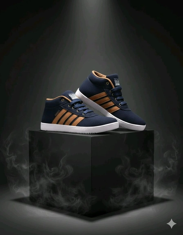 Elysian: Urban Step Casual Shoes | Stylish & Comfortable Footwear for Men - Navy Blue, 6-ind