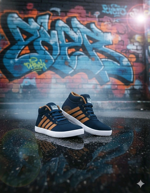 Elysian: Urban Step Casual Shoes | Stylish & Comfortable Footwear for Men - Navy Blue, 6-ind