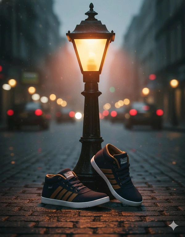 Elysian: Urban Step Casual Shoes | Stylish & Comfortable Footwear for Men - Navy Blue, 6-ind