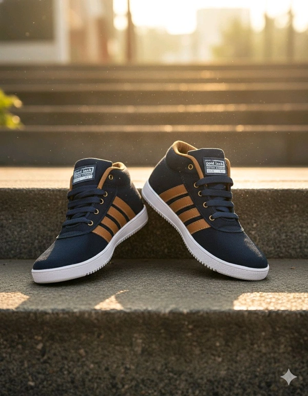 Elysian: Urban Step Casual Shoes | Stylish & Comfortable Footwear for Men - Navy Blue, 6-ind