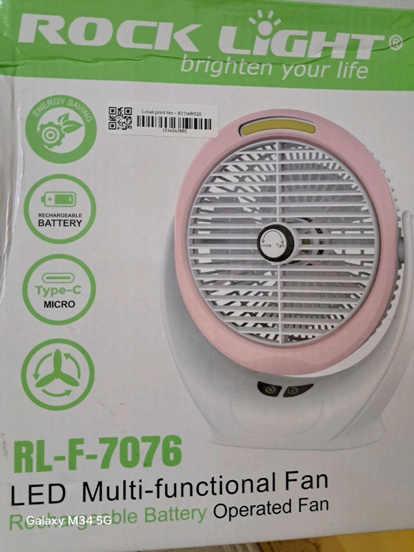 Rock Light, LED Multi Fanctional Fan RL-F-7076
