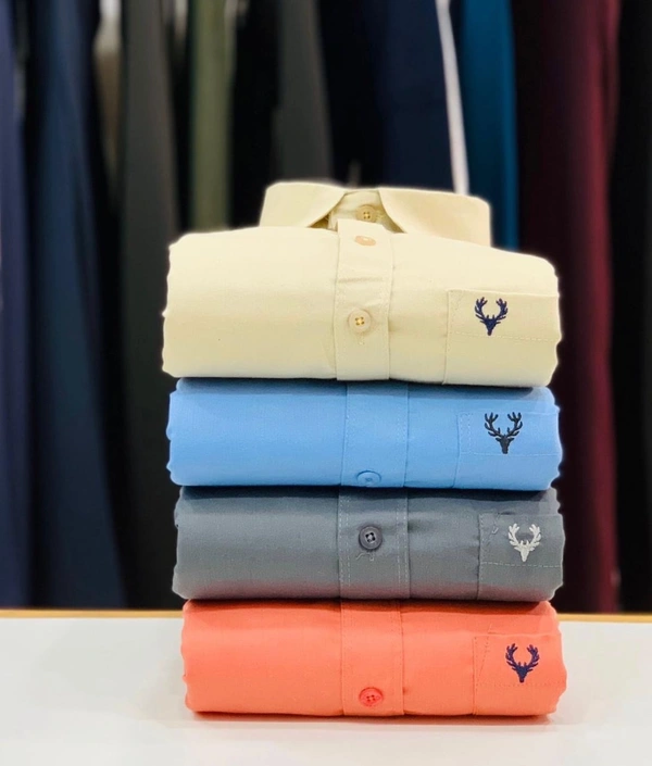 Allen Plain Shirts For Men - 4 Pc Combo Stylish & Comfortable - XL-42