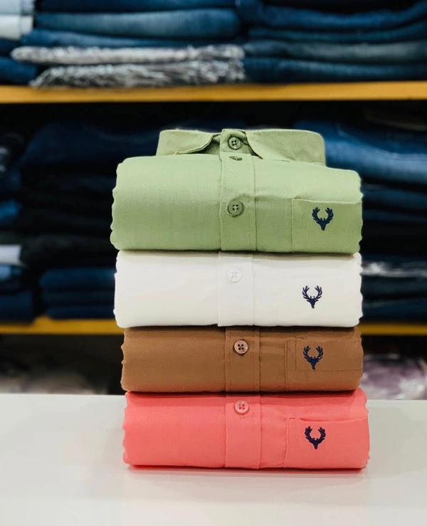 Allen Plain Shirts For Men - 4 Pc Combo Stylish & Comfortable - M-38