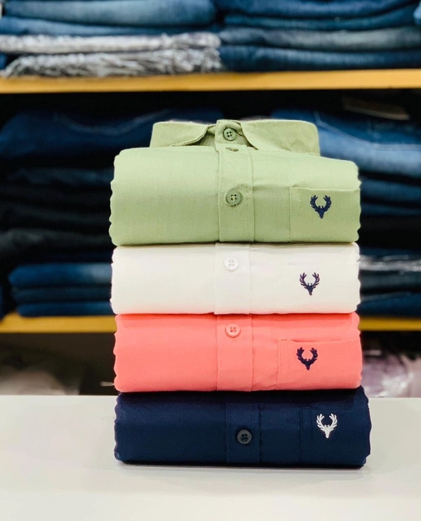 Allen Plain Shirts For Men - 4 Pc Combo Stylish & Comfortable - XL-42